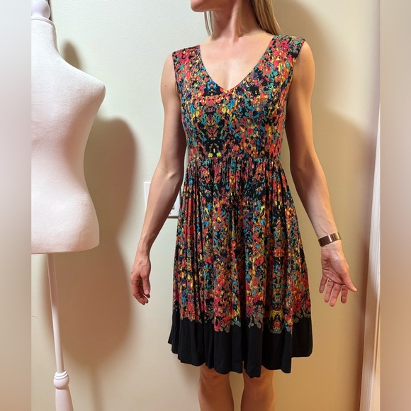 Anthropologie Plenty by Tracy Reese midi multicolor sleeveless dress 4 - Picture 1 of 6